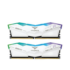 TEAMGROUP T-Force Delta RGB DDR5 Ram 16GB (2x8GB) 6000MHz PC5-48000 CL38 Intel XMP 3.0 & AMD Expo Compatible Desktop Memory Module Ram White FF4D516G6000HC38ADC01
