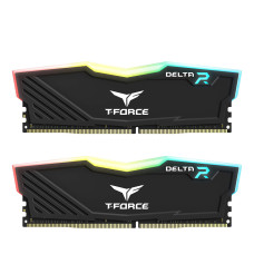 TEAMGROUP T-Force Delta RGB DDR4 16GB (2x8GB) 3200MHz (PC4-25600) CL16 Desktop Memory Module ram Black - TF3D416G3200HC16CDC01