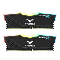 TEAMGROUP T-Force Delta RGB DDR4 32GB (2x16GB) 3200MHz (PC4-25600) CL16 Desktop Memory Module Ram TF3D432G3200HC16FDC01 - Black
