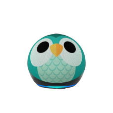 Amazon Echo Dot Kids (newest model) - Owl, with Echo Glow, Smart speaker and night light for kids, Designed for Alexa+