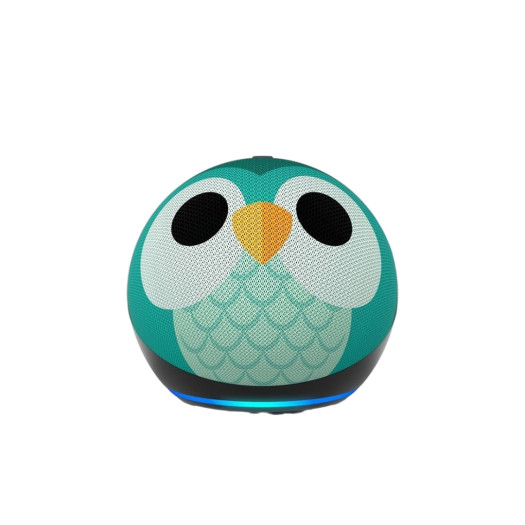 Amazon Echo Dot Kids (newest model) - Owl, with Echo Glow, Smart speaker and night light for kids, Designed for Alexa+