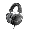 beyerdynamic DT 770 PRO, 32 Ohm, Closed Back, Over Ear, Wired Professional Studio Headphones, Mobile Recording, Podcast, Gaming, 1.6m Straight Cable, Black with Limited Edition Gray Velour Ear Pads | Closed Back