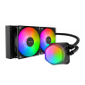 Cooler Master Elite Liquid 240 CPU AIO Cooler – 240mm Radiator, 2X ARGB PWM Fans, Dual-Chamber Pump Design, Ultra-Quiet High-Performance Cooling, AMD AM5/AM4 & Intel LGA 1851/1700, Black