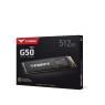 TEAMGROUP T-Force G50 512GB SLC Caching 3D TLC NAND NVMe InnoGrit PCIe Gen4x4 M.2 2280 Gaming SSD with Ultra-Thin Graphene Heat Spreader Works with PS5 Read/Write 5000/2500 MB/s TM8FFE512G0C129