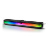 Redragon GS515 RGB Desktop Soundbar, 2.0 Channel Stereo Computer Speakers for Desktop with BT 5.3, USB-C/USB Powered, Black