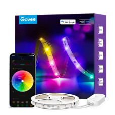 Govee 16.4ft RGBIC LED Strip Lights, Work with Alexa and Google Assistant | LED Lights for Bedroom, H618A