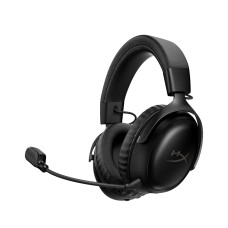 HyperX Cloud III S – Wireless Gaming Headset for Multi-Platform, 2.4GHz, Bluetooth, Battery Life up to 120 Hours 2.4GHz / 200 Hours Bluetooth, 53mm Angled Drivers, Detachable Mic – Black