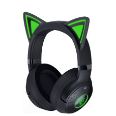 Razer Kraken Kitty V2 BT Wireless RGB Headset, Black | Chroma RGB Kitty Ears & Earcups, Bluetooth 5.2, 40 mm Drivers, Noise-cancelling Mics, Lightweight, USB-C, 40 Hr Battery