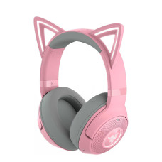 Razer Kraken Kitty V2 BT Wireless RGB Headset, Pink | Chroma RGB Kitty Ears & Earcups, Bluetooth 5.2, 40 mm Drivers, Noise-cancelling Mics, Lightweight, USB-C, 40 Hr Battery