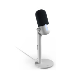 Elgato Wave Neo USB Condenser Microphone, Tap to Mute | High-rise stand design, LED mute indicator, Zero-delay headphone monitoring, Plug and play