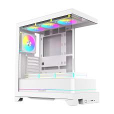 ACEGEEK Photon RGB White 7 RGB Fans Case with Remote Control
