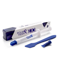 Polartherm X-10 by Thermal Grizzly - 2 Grams CPU Thermal Paste for CPU & GPU - High Thermal Conductivity, Long Durability, Non-Conductive Thermal Grease - Thermal Compound Kit with Spatula