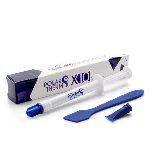 Polartherm X-10 by Thermal Grizzly - 2 Grams CPU Thermal Paste for CPU & GPU - High Thermal Conductivity, Long Durability, Non-Conductive Thermal Grease - Thermal Compound Kit with Spatula