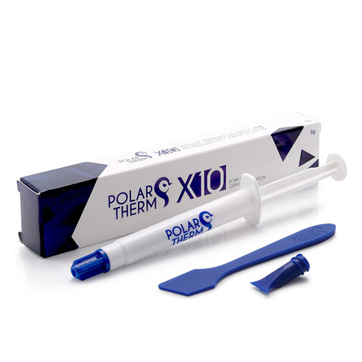 Polartherm X-10 by Thermal Grizzly - 5 Grams CPU Thermal Paste for CPU & GPU - High Thermal Conductivity, Long Durability, Non-Conductive Thermal Grease - Thermal Compound Kit with Spatula