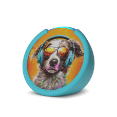 Amazon Echo Pop Kids (newest model), Designed for kids, Designed for Alexa+, parental controls, Includes 6 months of Amazon Kids+, Anthro Pup
