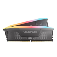CORSAIR Vengeance RGB RS DDR5 RAM 64GB (2x32GB) Up to 6000MHz CL40-50-50-96 1.35V AMD Expo Intel XMP Computer Desktop Memory – Gray (CMG64GX5M2D6000Z40)