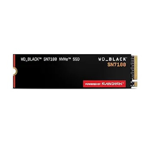 WD_Black SN7100 2TB NVMe SSD - Gen4 PCIe, M.2 2280, Up to 7,250 MB/s Read Speed, Up to 6,900 MB/s Write Speed, Next Gen TLC 3D NAND, for Laptops, Handheld Gaming Devices - WDS200T4X0E