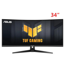 ASUS TUF Gaming 34” Ultra-Wide Curved Monitor (VG34VQ3B) – 21:9 QHD (3440x1440), 180Hz, 1ms, Extreme Low Motion Blur Sync, FreeSync Premium, Speaker, 90% DCI-P3, DisplayWidget Center