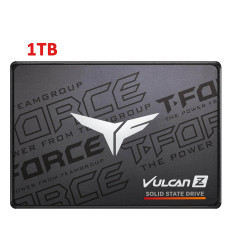 TEAMGROUP T-Force Vulcan Z 1TB SLC Cache 3D NAND TLC 2.5 Inch SATA III Internal Solid State Drive SSD, PC Upgrade (Read/Write Speed up to 550/500 MB/s) T253TZ001T0C101