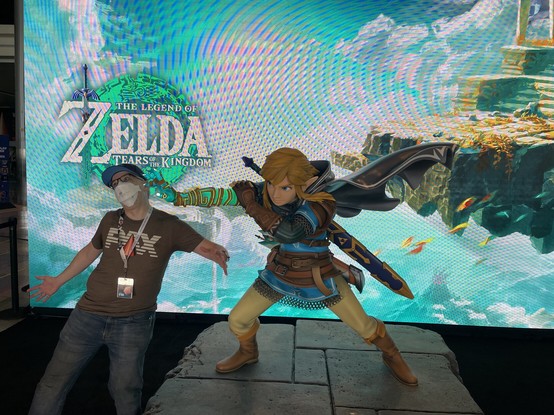 Link punching me in the face.