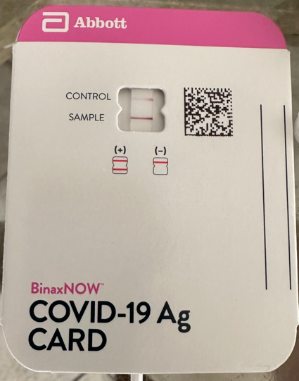 A positive COVID-19 test.