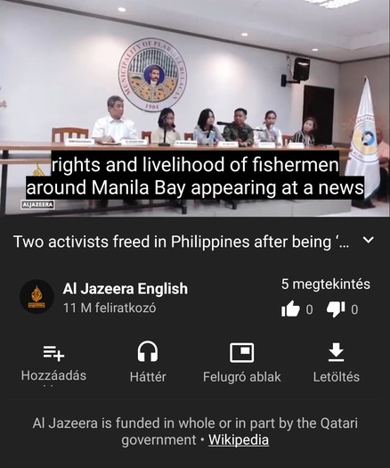 YouTube tells the user "Al Jazeera is funded in whole or in part by the Qatari government" making it look like they are biased.