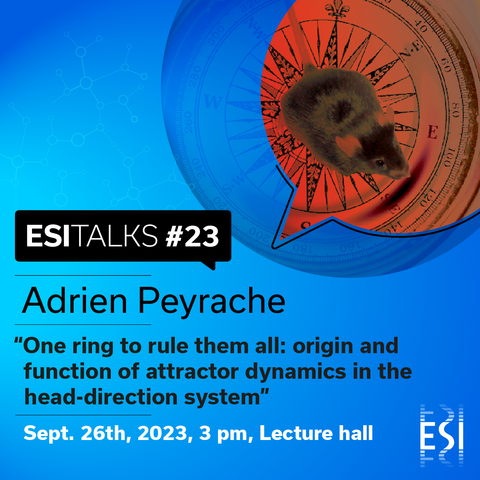 Poster for ESItalks 23 with Adrien Peyrache.