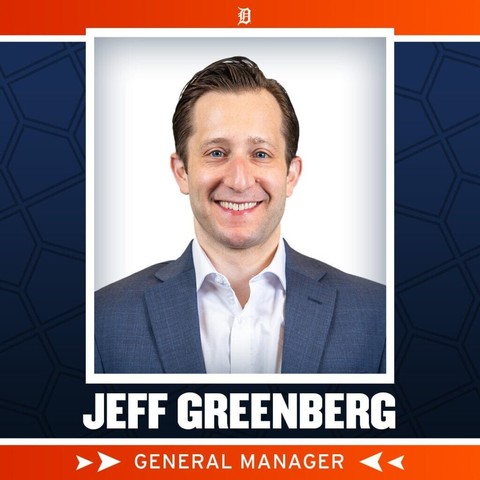 The Tigers have named Jeff Greenberg as the 20th General Manager in club history, as announced by President of Baseball Operations, Scott Harris.