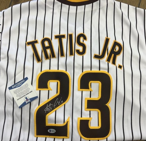 WHAT IS A MAN WITHOUT HIS WORD! HERE IS MY SIGNED TATIS JERSEY! KEEP THE FAITH COMPADRES!