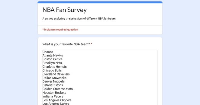 Surveying NBA fans on their viewing and spending habits. 13 easy questions. Mods, please remove if not allowed here.