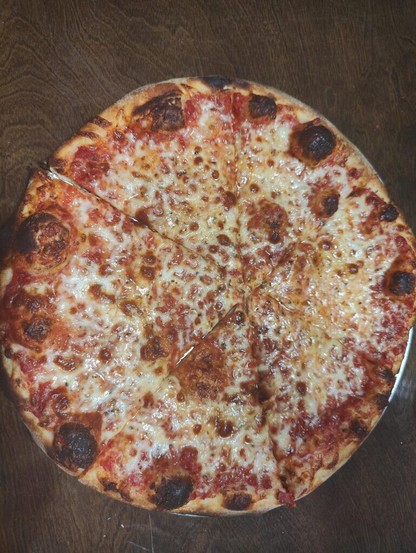 Homemade cheese pizza! ðŸ˜�
