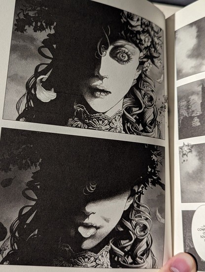 A photo of an interior page of DRCL Midnight Children.