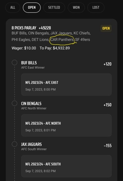 What was I thinking with this division parlay?