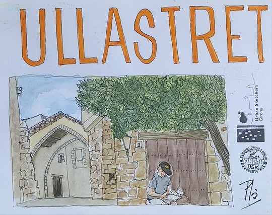 Dibujo de Ullastret (Girona)