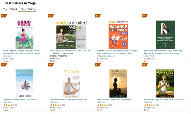Lisa Shea yoga books