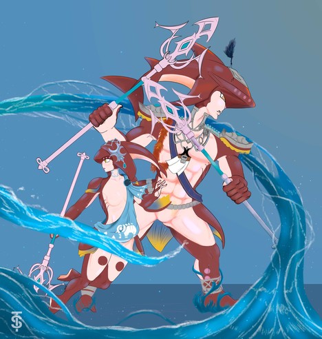 Sidon and Mipha Inspired by Age of Calamity. Made fall 2021