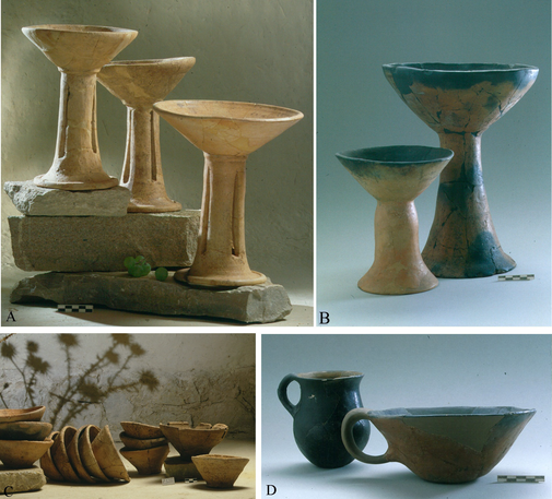 4 photos of ceramics from around 3200 BC found at Arslantepe (eastern Turkey). The arrangement of the ceramics have a kind of "nature morte" arrangement, which is very unusual in archaeology.