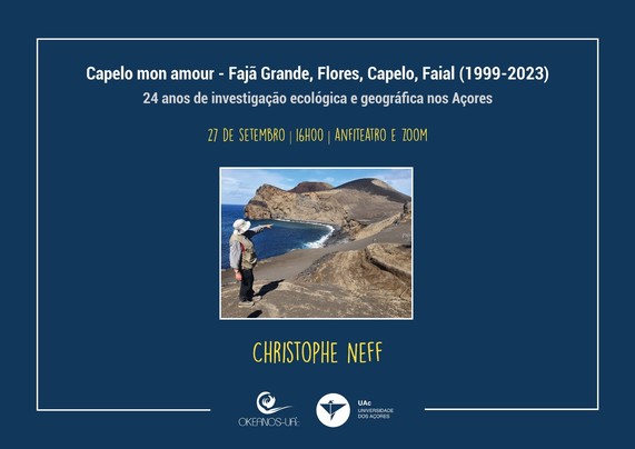 “Capelo mon amour” -
Fajã Grande, Flores, Capelo, Faial 1999 – 2023
24 anos de investigação ecológica e geográfica nos Açores