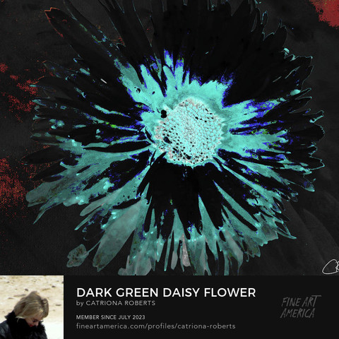 Digital image of an artistic interpretation of a Daisy flower.