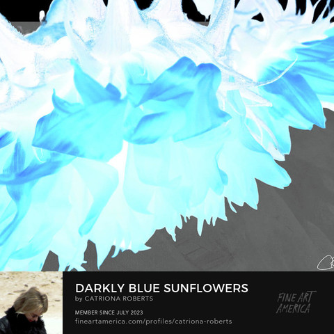 Digital image featuring an artist representation of Sunflowers.