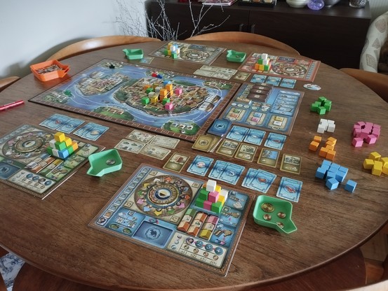 Burano - boardgame table overview