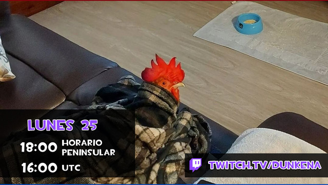 hoy a las seis de la tarde horario peninsular espaÃ±ol jugaremos Chicken Journey en nuestro canal de Twitch