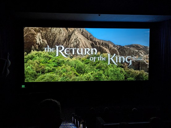 The title scene from The Lord of the Rings: The Return of the King.