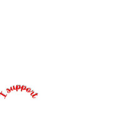 400x400 png image on transparent background with lower right corner "I support" in red script around the UAW logo in white