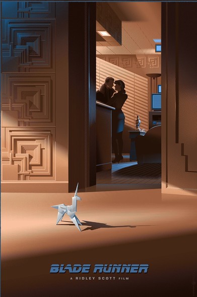 Poster de la pelÃ­cula Blade Runner del ilustrador Laurent Durieux