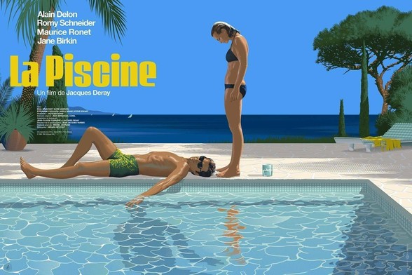 Poster de la pelÃ­cula La piscina, del ilustrador Laurent Durieux