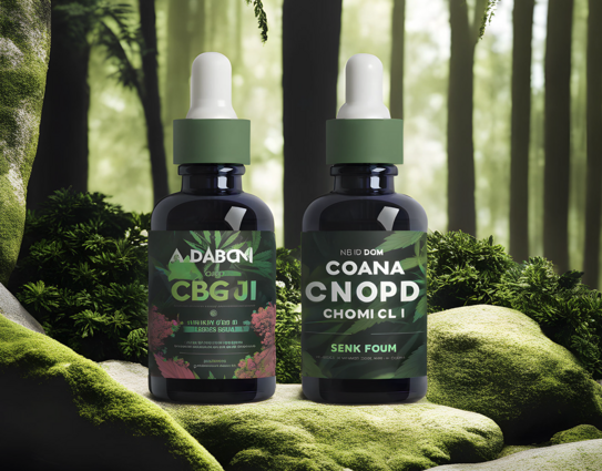 AI generated label design for a hemp-based brand