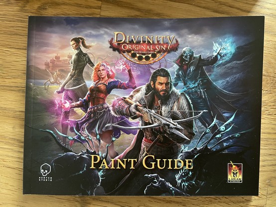 Der Paint Guide des Farbsets von Divinity Original Sin The Boardgame