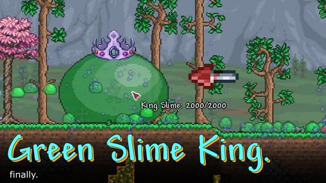When your Terraria memory remembers Green King Slime. Why not.