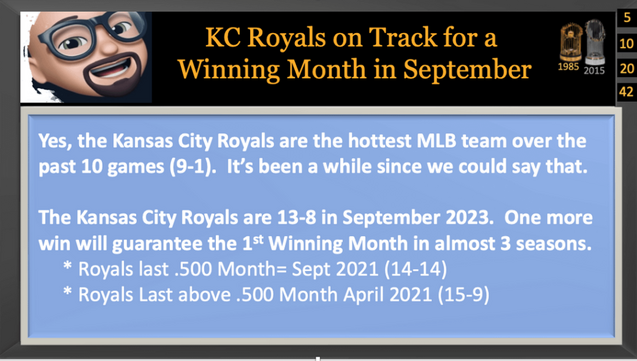 by TodeLama The First for Many Royals, a Winning Month!